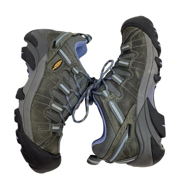 Keen Targhee ll Womens 7 Waterproof Leather Mesh Hiking Shoes Gray - Picture 5 of 11